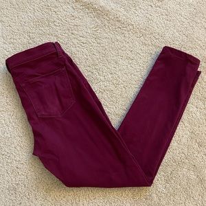Banana Republic Skinny Fit Pants Size 4 (27/4) in maroon